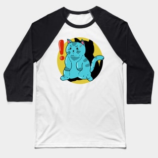 Angry Caught Cat Baseball T-Shirt